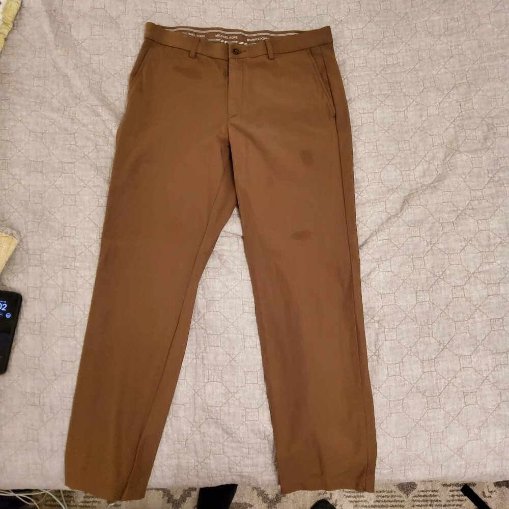 Michael Kors Tan/Brown Dress Pants 33W x 30L